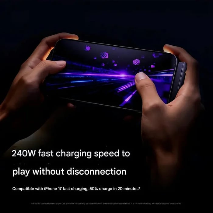 ⚡Official Authorized | MFi-Certified Cables 🔥 2-in-1 Invisible Holder Charger Cable - 240W Fast Charging Cord with Built-In Phone Stand