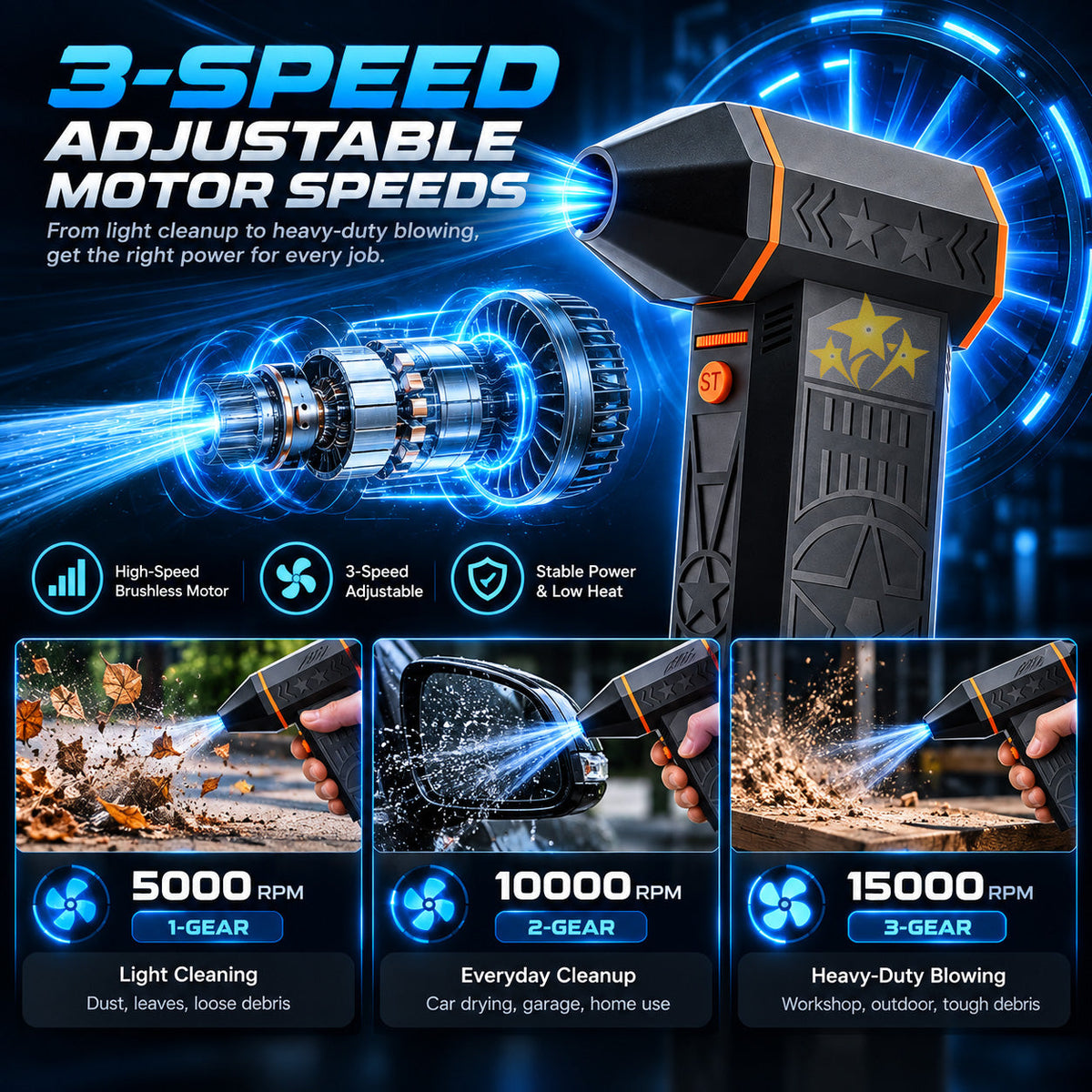 🔥 LIMITED DEAL 70% OFF 💨 2026 UPGRADED SUPTRUCK™ Portable Mini Turbo Jet Fan Blower