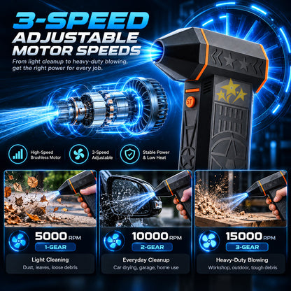 🔥 LIMITED DEAL 70% OFF 💨 2026 UPGRADED SUPTRUCK™ Portable Mini Turbo Jet Fan Blower