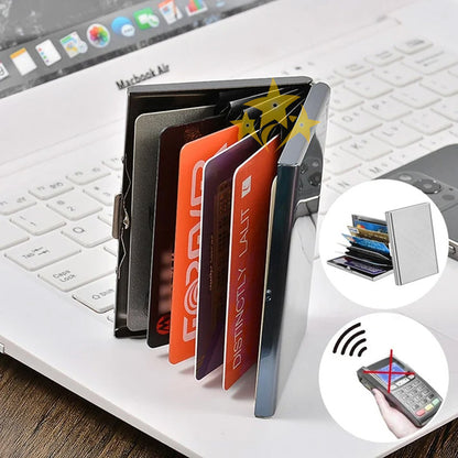 🔥 LIMITED DEAL 70% OFF 💳 Stainless Steel RFID-Blocking Metal Card Holder 💰