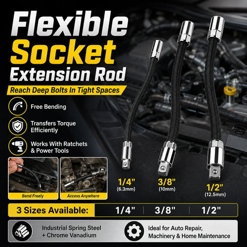 🚗 49% OFF 🔥 Flexible Socket Extension Rod Tool Set For Tight Spaces