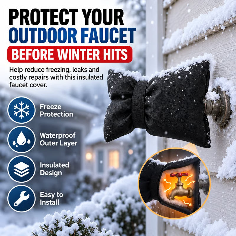 🔥 Black Friday 70% OFF ❄️ Outdoor Faucet Cover | Winter Freeze Protection Insulated Spigot Protector