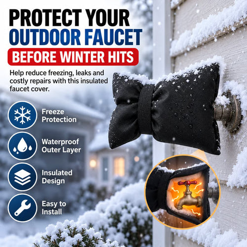 🔥 Black Friday 70% OFF ❄️ Outdoor Faucet Cover | Winter Freeze Protection Insulated Spigot Protector