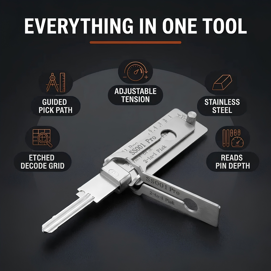 🔥 LIMITED DEAL 49% OFF ⏰ 2026 NEW Stainless Steel Master Key Decoder 🔐