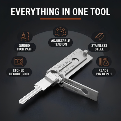 🔥 LIMITED DEAL 49% OFF ⏰ 2026 NEW Stainless Steel Master Key Decoder 🔐