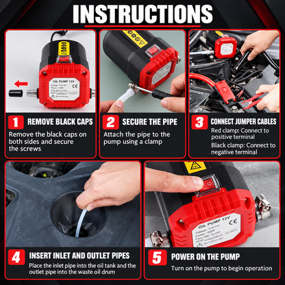 ✨ NEW UPGRADED - 30% OFF ✨ GARO 12V 80W Oil Extractor Pump