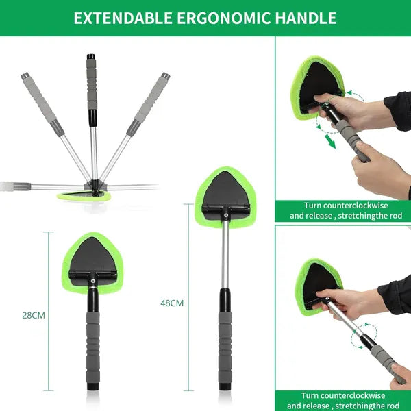 🧽 70% OFF TODAY ✨ Multi-Purpose Microfiber Cleaning Tool – Extendable Handle for Car, Kitchen, Home & Hard-to-Reach Areas