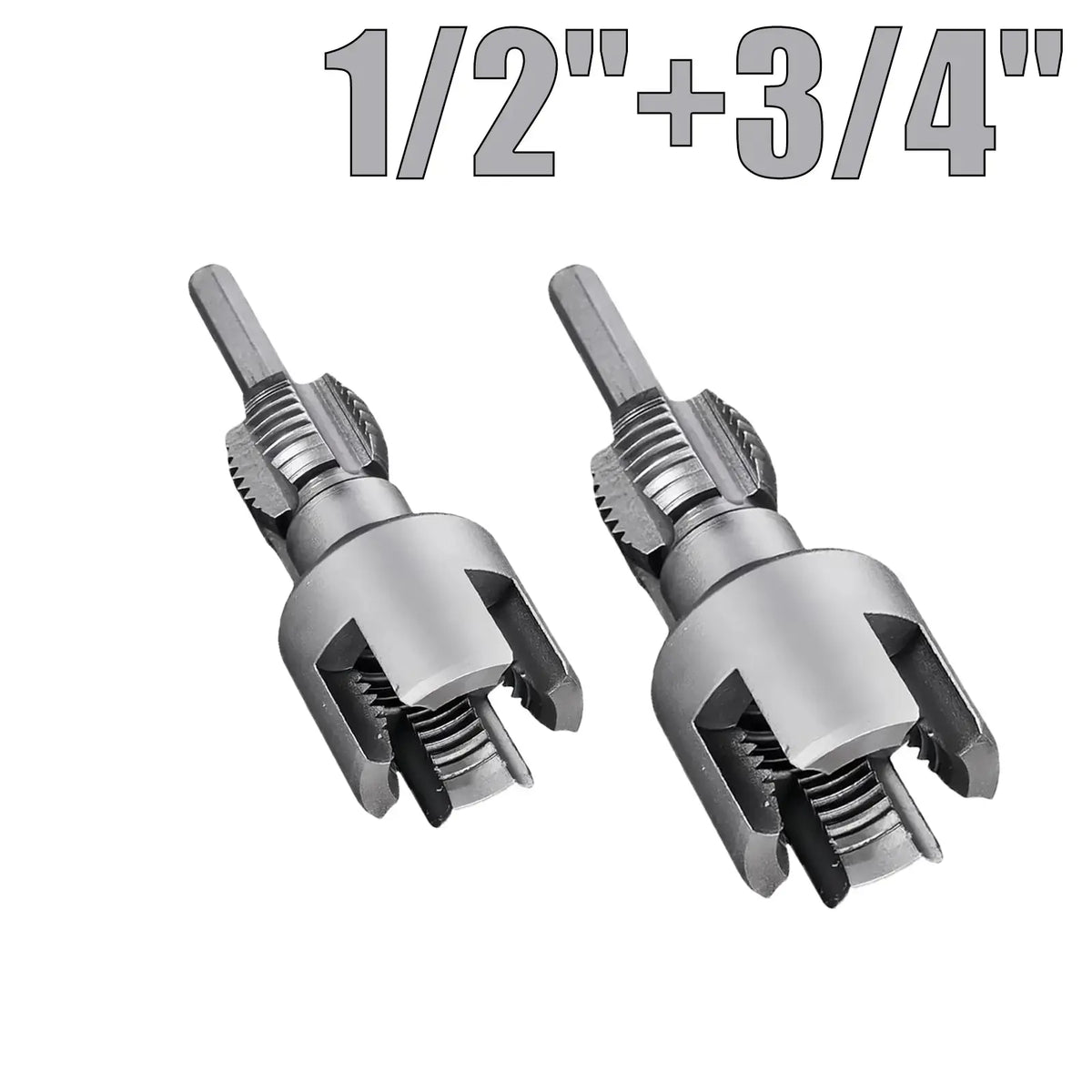 🔥2026 LIMITED SALE 70% OFF 🔧 Drill-Powered Pipe Thread Cutting Bit - Internal & External Threading for 1/2" & 3/4" Plastic Pipes