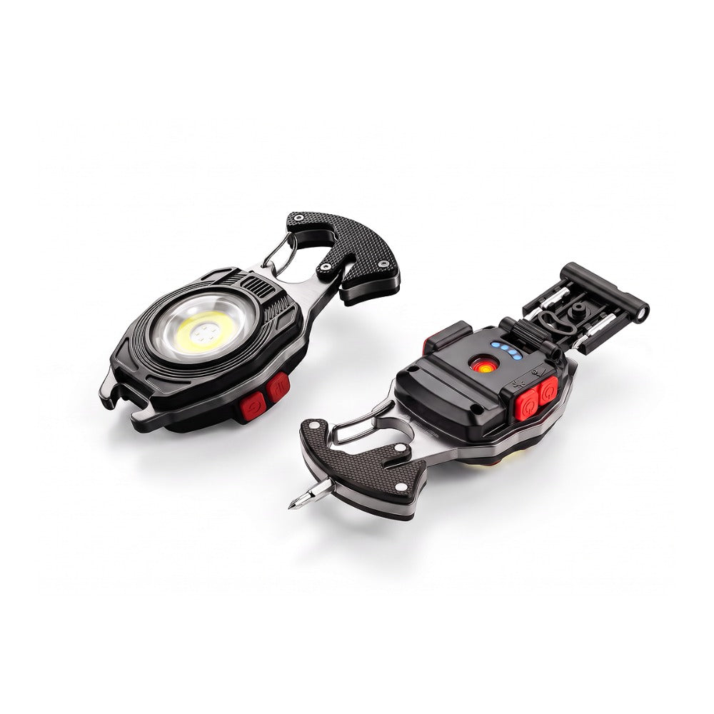 💥LAST DAY SALE 50%OFF💥💡8-in-1 Multifunctional Keychain Flashlight - Rechargeable Emergency Tool