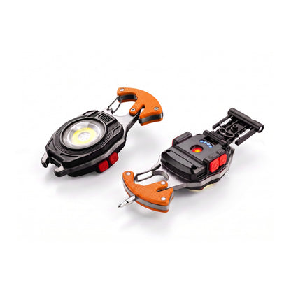 💥LAST DAY SALE 50%OFF💥💡8-in-1 Multifunctional Keychain Flashlight - Rechargeable Emergency Tool