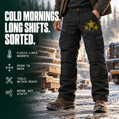 Precision ThermoGuard™ Fleece-Lined Work Pants | Built for Cold Workdays