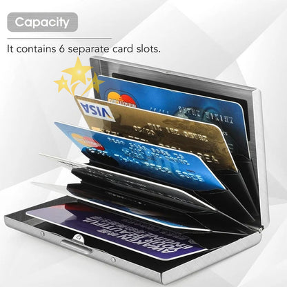 🔥 LIMITED DEAL 70% OFF 💳 Stainless Steel RFID-Blocking Metal Card Holder 💰