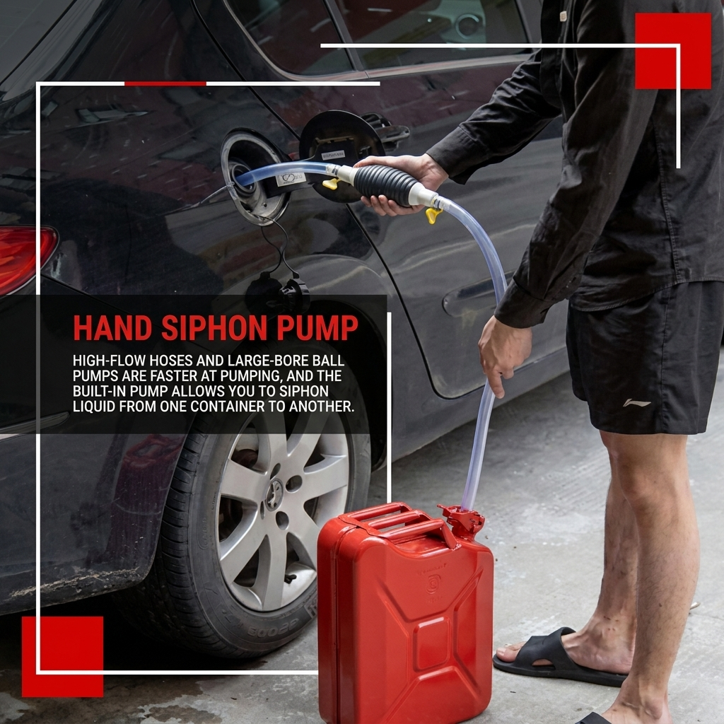 LIMITED 46% OFF ⛽ Fuel Transfer Pump – Portable Manual Siphon Kit for Liquids