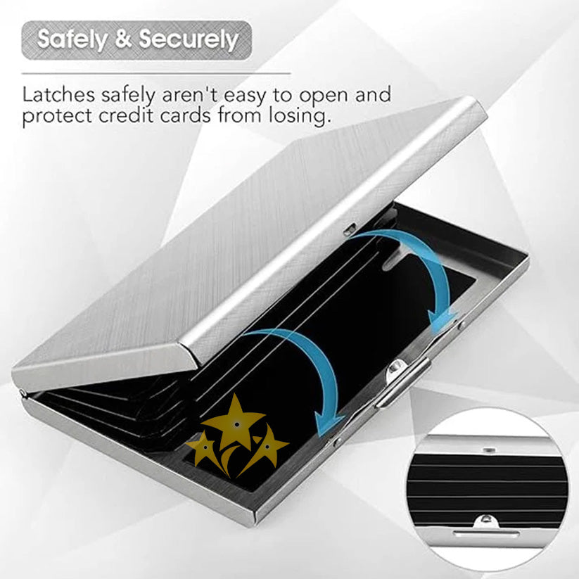 🔥 LIMITED DEAL 70% OFF 💳 Stainless Steel RFID-Blocking Metal Card Holder 💰
