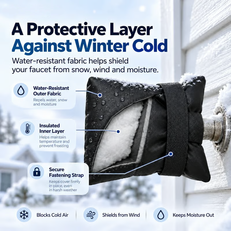 🔥 Black Friday 70% OFF ❄️ Outdoor Faucet Cover | Winter Freeze Protection Insulated Spigot Protector
