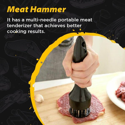 ❄️Winter Discount Frenzy Promotion-49% OFF-🥩Stainless Steel Meat Tenderizer Needle 21 Pin Steak BBQ Kitchen Cooking Tool