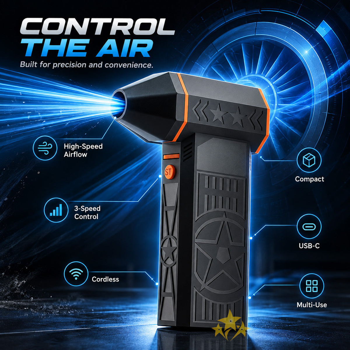🔥 LIMITED DEAL 70% OFF 💨 2026 UPGRADED SUPTRUCK™ Portable Mini Turbo Jet Fan Blower