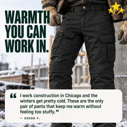 Precision ThermoGuard™ Fleece-Lined Work Pants | Built for Cold Workdays