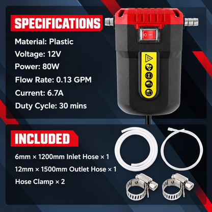 ✨ NEW UPGRADED - 30% OFF ✨ GARO 12V 80W Oil Extractor Pump
