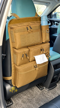 Rear seat tactical storage bag - Khaki