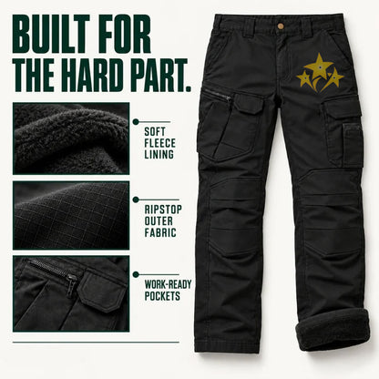 Precision ThermoGuard™ Fleece-Lined Work Pants | Built for Cold Workdays