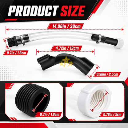 🔥 LAST DAY 49% OFF ⛽️ Universal Flexible Racing Fuel Filler Hose