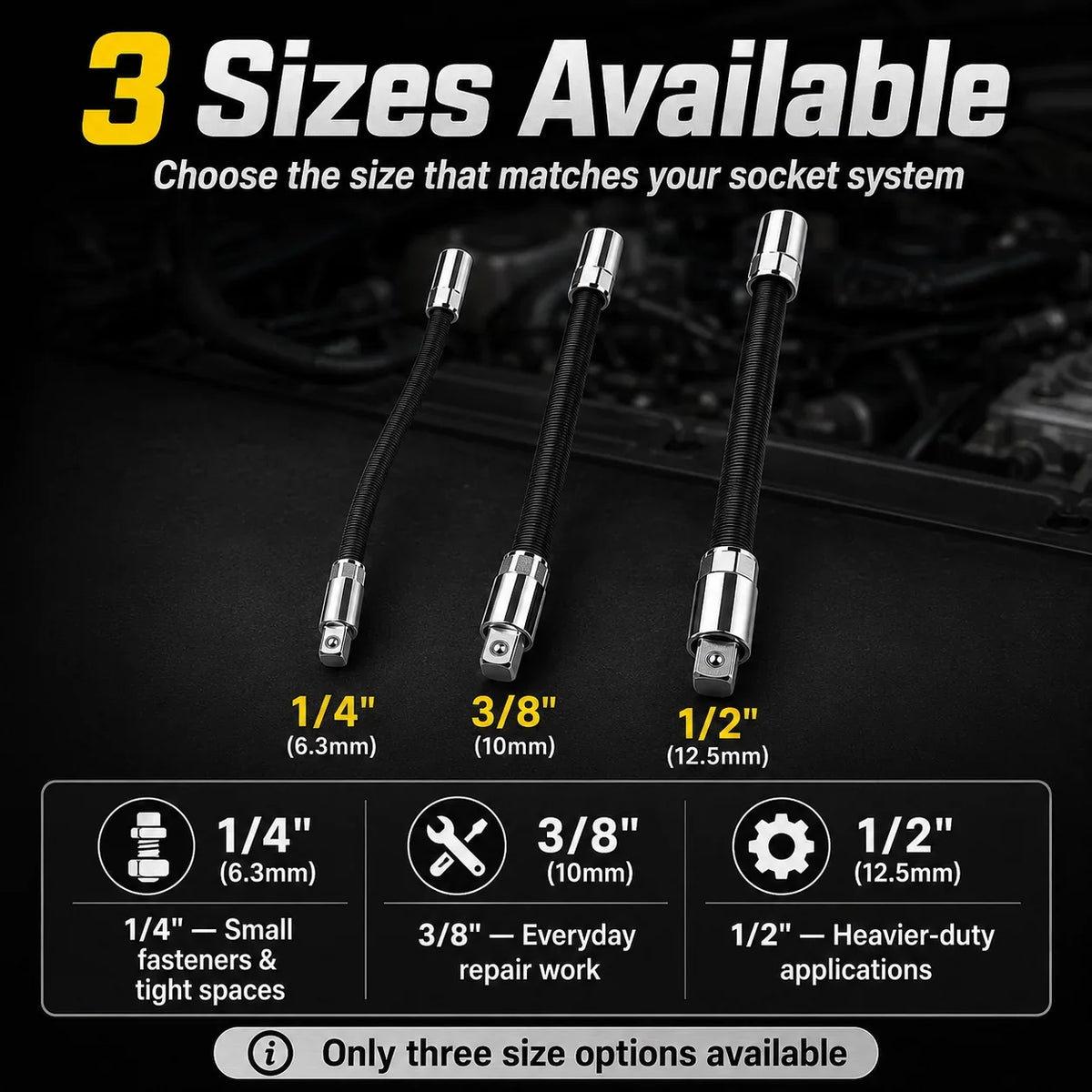 🚗 49% OFF 🔥 Flexible Socket Extension Rod Tool Set For Tight Spaces