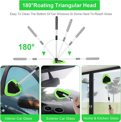 🧽 70% OFF TODAY ✨ Multi-Purpose Microfiber Cleaning Tool – Extendable Handle for Car, Kitchen, Home & Hard-to-Reach Areas