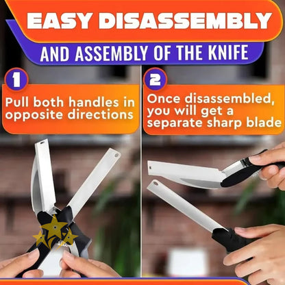 🔪 SALE 70% OFF ✂️ 2026 Upgraded 2-in-1 Kitchen Scissors with Built-In Cutting Board – Stainless Steel, Safety Lock