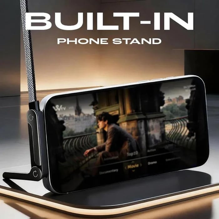 ⚡Official Authorized | MFi-Certified Cables 🔥 2-in-1 Invisible Holder Charger Cable - 240W Fast Charging Cord with Built-In Phone Stand