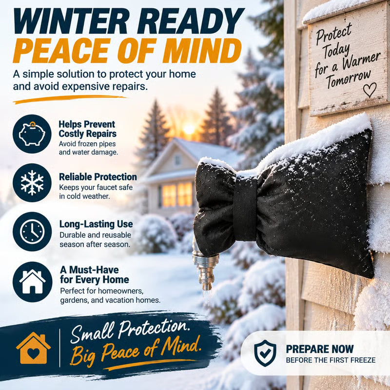 🔥 Black Friday 70% OFF ❄️ Outdoor Faucet Cover | Winter Freeze Protection Insulated Spigot Protector