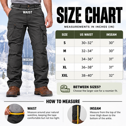 Precision ThermoGuard™ Fleece-Lined Work Pants | Built for Cold Workdays