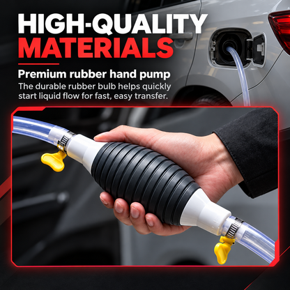 LIMITED 46% OFF ⛽ Fuel Transfer Pump – Portable Manual Siphon Kit for Liquids