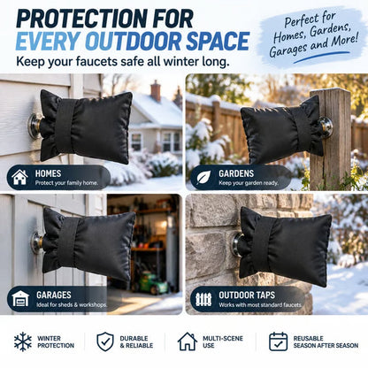 🔥 Black Friday 70% OFF ❄️ Outdoor Faucet Cover | Winter Freeze Protection Insulated Spigot Protector