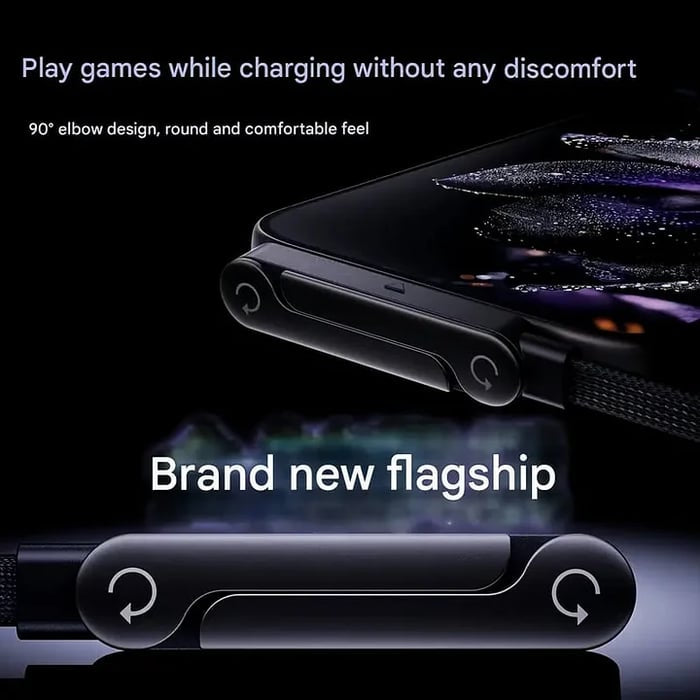 ⚡Official Authorized | MFi-Certified Cables 🔥 2-in-1 Invisible Holder Charger Cable - 240W Fast Charging Cord with Built-In Phone Stand