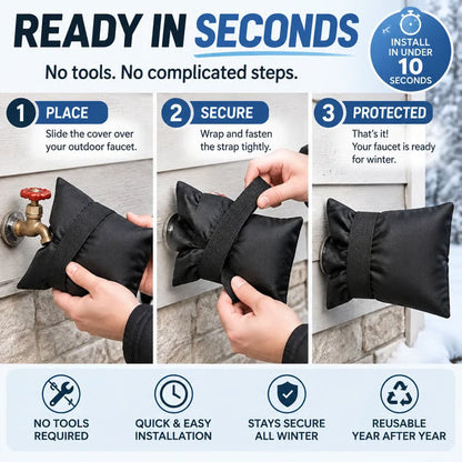 🔥 Black Friday 70% OFF ❄️ Outdoor Faucet Cover | Winter Freeze Protection Insulated Spigot Protector