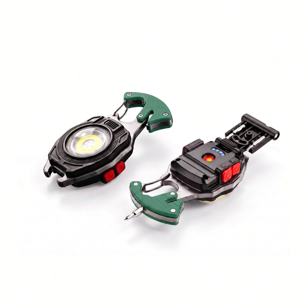 💥LAST DAY SALE 50%OFF💥💡8-in-1 Multifunctional Keychain Flashlight - Rechargeable Emergency Tool