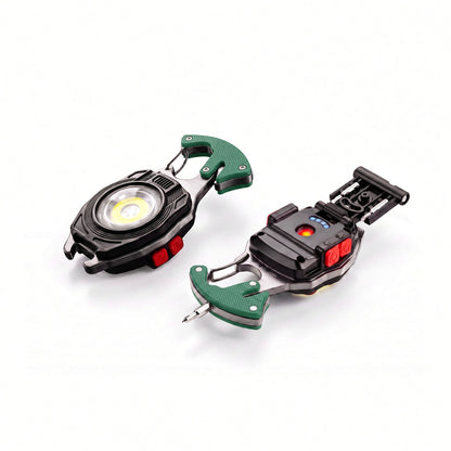 💥LAST DAY SALE 50%OFF💥💡8-in-1 Multifunctional Keychain Flashlight - Rechargeable Emergency Tool