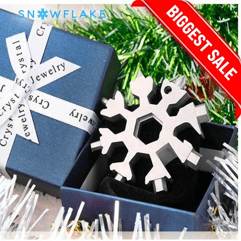 ❄️Snowflake - MultiTool 18-in-1 Stainless Steel Portable for Outdoor Adventure❄️