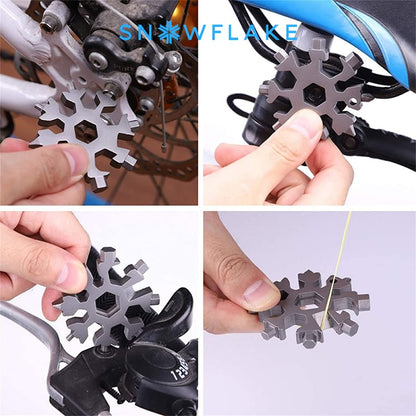 ❄️Snowflake - MultiTool 18-in-1 Stainless Steel Portable for Outdoor Adventure❄️